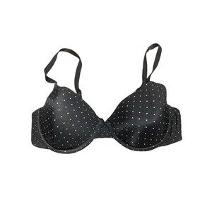 Ellen Tracy Women’s Bra Blue Polka Dot 36C 59378P2 Underwire T-shirt Bra